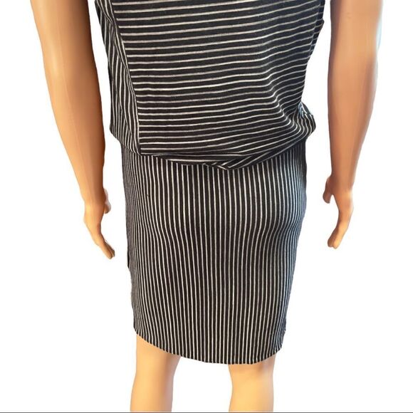 Derek Lam Striped Drape Jersey Dress SMALL - Picture 9 of 15